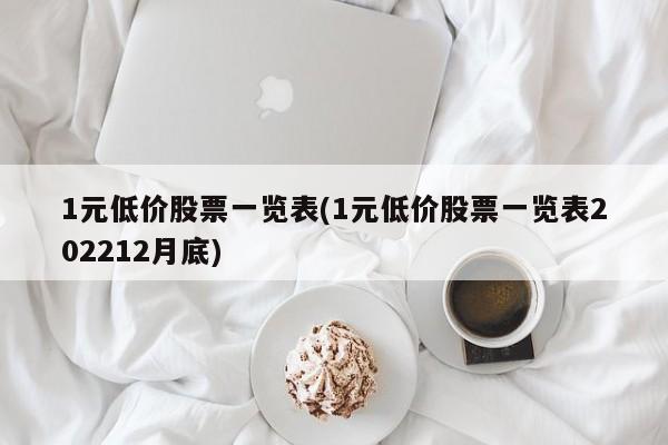 1元低价股票一览表(1元低价股票一览表202212月底)