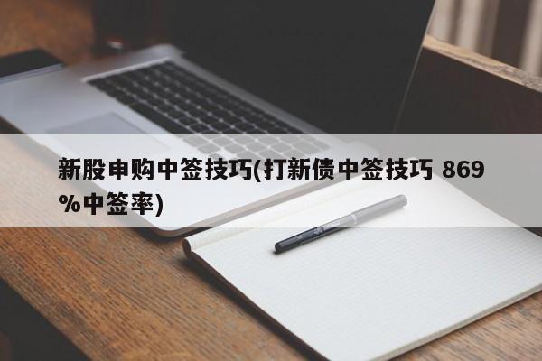 新股申购中签技巧(打新债中签技巧 869%中签率)