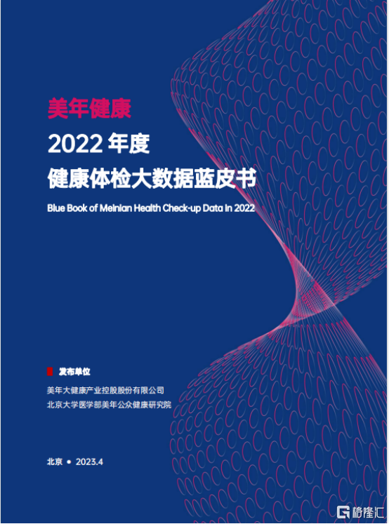 美年健康（002044.SZ）：发布《2022年度健康体检大数据蓝皮书》，蓄势向上长期成长