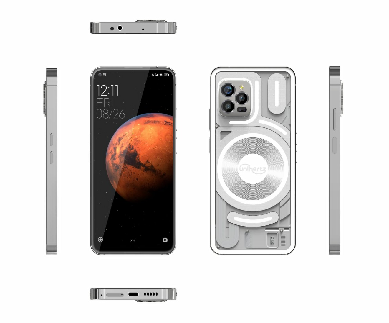 Unihertz Luna 手机国行开售：类 Nothing Phone 灯条后盖，1899 元