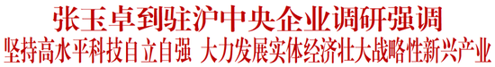 张玉卓到驻沪中央企业调研