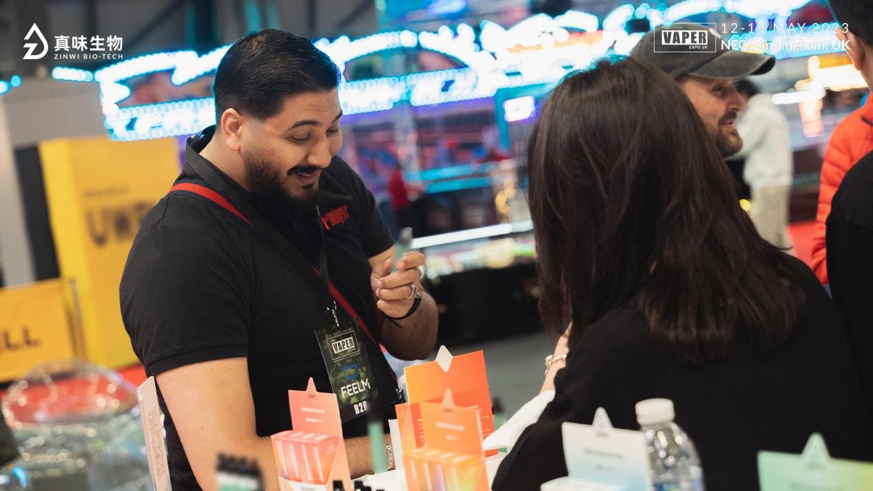 2023 Vaper Expo UK现场，真味生物风味升级系列重磅展出
