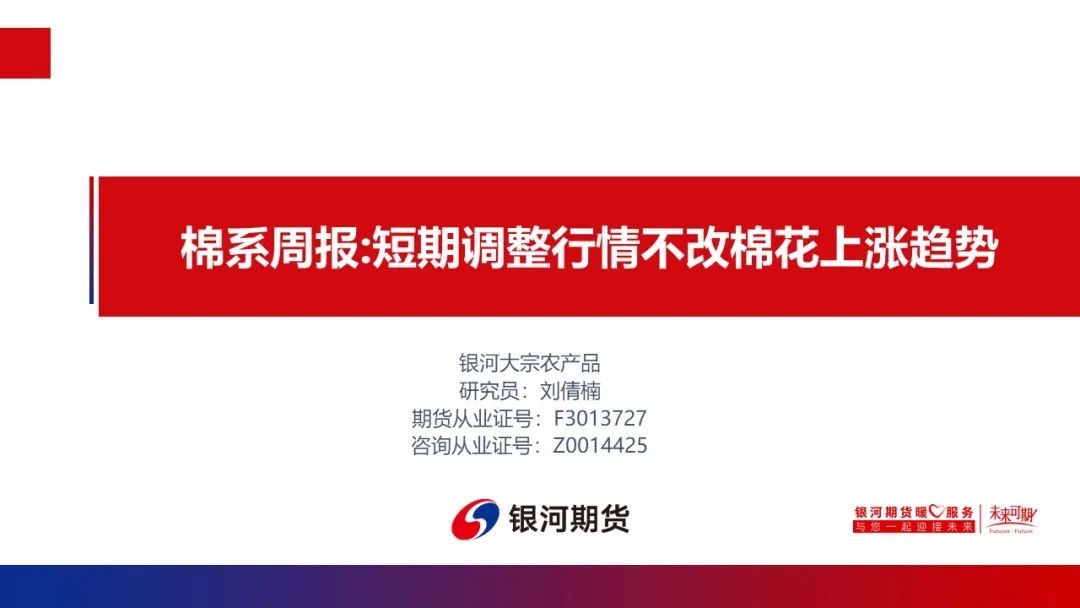 【棉系周报】短期调整行情不改棉花上涨趋势
