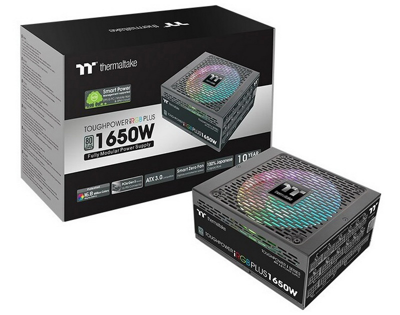 曜越推出 1250W / 1650W Toughpower iRGB PLUS 钛金电源