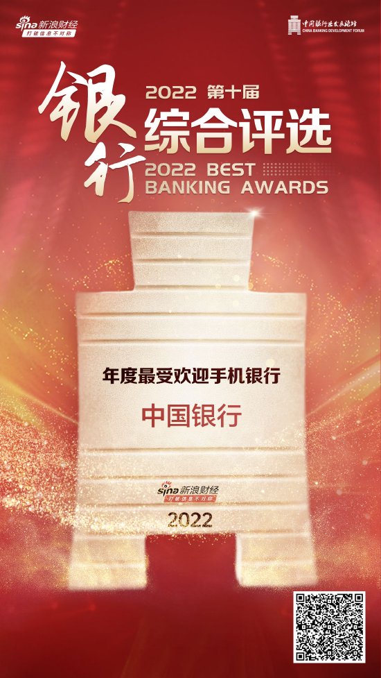 中国银行获“年度最受欢迎手机银行”
