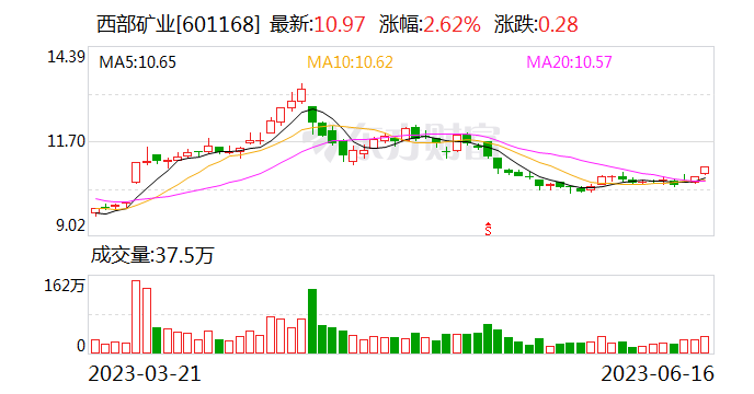 拟竞买泰丰先行6.29%股权 西部矿业加速新能源领域布局