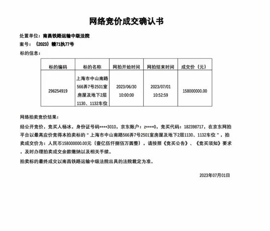 1.58亿！虎扑得物创始人竞得「绿城黄浦湾」楼王高层江景豪宅！单价约34万/㎡！