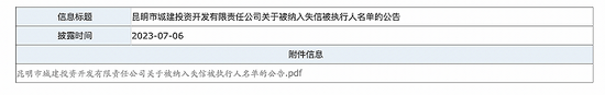 昆明城建投资被纳入失信被执行人名单，城投债下半年怎么投？