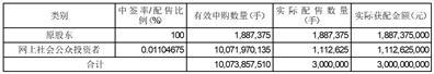 深圳市燃气集团股份有限公司向不特定对象发行可转换公司债券网上中签率及优先配售结果公告